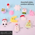 Christmas theme squishy toys collection featuring Santa and tree in macaron colors - Christmas Squishy Toy 1pc