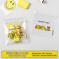 Cartoon tiger and duck pattern 10x12cm thick transparent self-sealing storage bag - Yellow Duck