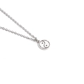 Ciondolo Bagua lucido in acciaio inossidabile con simbolo Tai Chi tagliato al laser - Ciondolo Bagua Argento / Argento