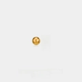 Minimalist 3mm golden stainless steel ball stud earrings with mirror polished finish - 3mm / Gold