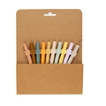 9-piece food grade silicone straw set with bear charms and cleaning brush in craft box - 10-Piece Short Set