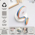 Rainbow gradient polyester ribbon roll 1.5cm width for gift wrapping and DIY crafts - Rainbow (Width 1.5CM * Length 22M)