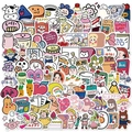 90pcs cute cartoon doodle stickers for suitcases and journals with colorful animals - Cartoon Doodle Stickers Set (JXZ-HT205)