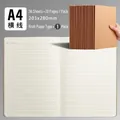 A4 Kraft paper notebook with 72 lined pages and stitched binding for students - A4 Lined Kraft Style