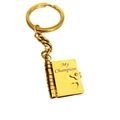 Titanium steel envelope necklace in gold finish with My Champion book pendant - 70 Gold My Champion Keychain