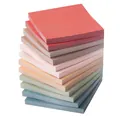 Set de 12 blocs de notas adhesivas cuadradas en colores Morandi y tonos tierra suaves - Vintage 12 Blocs (600 Hojas)