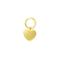 Elegante ciondolo a cuore in argento sterling S925 dorato per collane di gioielli DIY - A3209-Ciondolo a Cuore / Argento 925