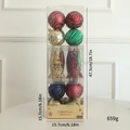 Set da 34 decorazioni natalizie in varie forme nei colori rosso, verde e oro metallizzato - Set da 34 pezzi/Confezionato / Verde petrolio