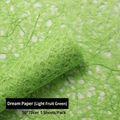 50x70cm light fruit green fantasy paper with artistic fiber texture for flower bouquets - Mint Green