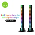 Set of 2 black RGB voice-activated atmosphere lamps with sound synchronization function - Black Double Pack - Plug-in