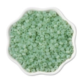 Pale green translucent 4mm cat eye glass round beads for DIY jewelry making - Grass Green