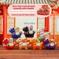 Figurine de cheval du zodiaque chinois en version noire avec base de pièces porte-bonheur - -462 Inversez Immédiatement Votre Situation Et Gagnez Un Ensemble De 6 / Coffret Complet
