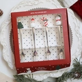 4-teiliges Weihnachts-Gabelset aus Edelstahl in einer festlichen roten Geschenkbox - Neues Gabel-Set