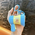 Mini llavero megáfono grabador creativo de Capybara en azul y amarillo colgante de juguete - Colgante Altavoz de Grabación de Capibara / Azul