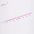 Pink reusable Tritan wide straw 26.5cm length and 1.2cm diameter for bubble tea drinks - Beveled Straw / 1.2*26.5cm / Light Pink