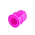 Pink silicone massage cupping tool with textured grip for pediatric therapy use - Cupping Tool / Purple