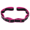 Roze en zwarte yoga-rekband met 8 genummerde lussen voor flexibiliteitstraining - Rose Rood 8 Grids