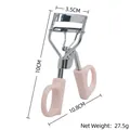 Pink eyelash curler with dimensions 10x10.8cm and 3.5cm wide opening for lashes - Pink D-Shape Handle