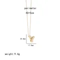 Detailed view of golden 3D letter Y pendant with dimensions and chain measurements - Letter Y