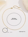 Vista dettagliata della collana a cuore MOM dorata da 1,8 mm con dimensioni della catena - Oro (larghezza 1,8 mm)