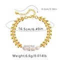 Spécifications de taille pour le bracelet feuille d'or avec perles d'eau douce 5mm - KB0311-Feuille et Perle Exquises