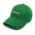 Detail of green cotton baseball cap featuring white betweenaod letter embroidery - M (56-58cm) / Green