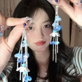 Blue White Petal Tassel Style (19#)