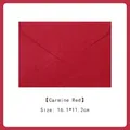 Linen texture envelope in carmine red for gifts, sized 16.1x11.2cm art paper - Carmine