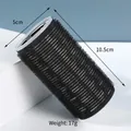 Bigodino nero da 5cm per frangia con anima in plastica cava e superficie in nylon - Oversize / Nero
