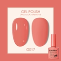 Coral red soak-off gel polish G017 in glossy and matte finishes 7.5ml bottle - Peach Pink (017)