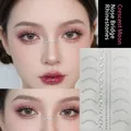 Silver crescent moon and dot acrylic face gems for rhinestones eye makeup decoration - Crescent Moon Nose Bridge Stickers