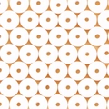 Perline bianche in pasta polimerica a forma di disco per gioielli fai-da-te su base arancione - Bianco