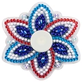 DIY diamond painting flower spinner toy with colorful crystals and bohemian pattern - Style TL03
