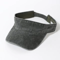 Visière en denim lavé de style rétro vieilli de qualité pour sportifs hommes et femmes - Vert Armée Uni