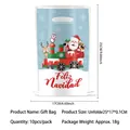 Christmas gift bag 10-pack with Santa train design and Feliz Navidad greeting - Santa Reindeer Cartoon Train Style (Style 12) / 10 Pieces Pack