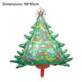 98x85cm Christmas tree foil balloon in green with star topper for holiday party decor - Large Shaped Christmas Tree / 98x85cm