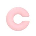 Minimalist light pink C-shaped cooling neck ring made of soft silicone material - Light Pink