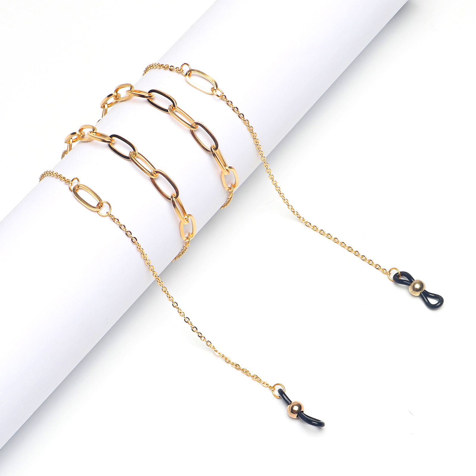 Golden Stainless Steel Glasses Chain Non-slip Sunglasses Holder Strap Multifunctional Neck Cord For Eyeglasses Women Fashion Jewelry Accessory 70cm