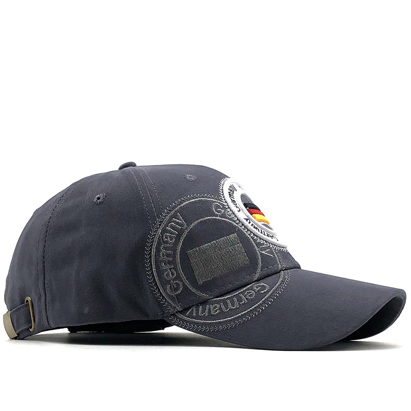 Germany Flag Embroidery Baseball Cap Cotton Adjustable Sun Hat For Men Women Casual Outdoor Sports Fishing Trucker Visor Cap