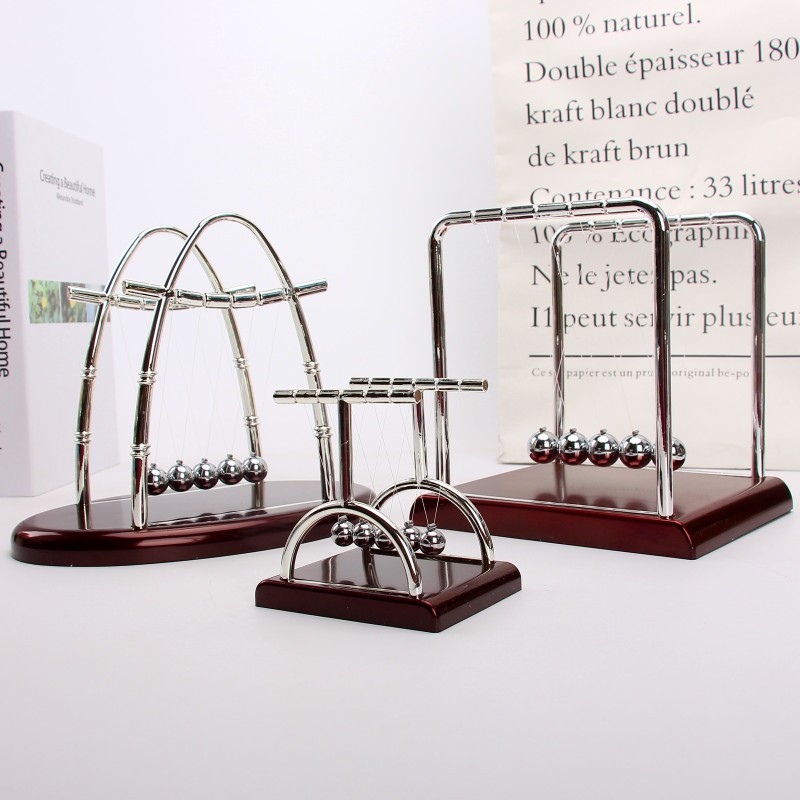 Newton's Cradle Balance Balls Steel Physics Pendulum Desktop Decoration Stress Relief Toy For Office Home School Educational Desk Ornaments