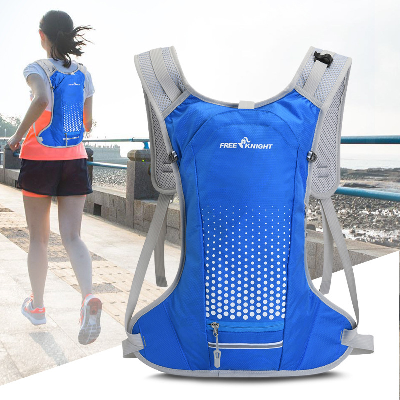Free Knight Lightweight Nylon Hydration Backpack With Reflective Safety Strip For Cycling Running Hiking Outdoor Sport Unisex Water Bladder Bag