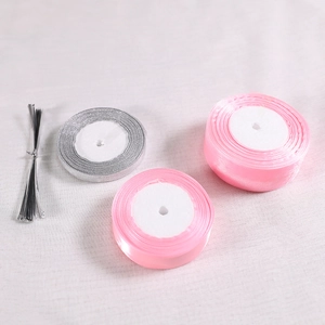 Weihnachts Dekoband Polyester Satin Organza Glitzergarn Bindedrähte Für Festbaumschmuck Geschenkverpackung