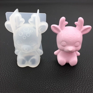 Vue détaillée du moule en silicone de cerf 3D pour la résine DIY et l'artisanat fait main