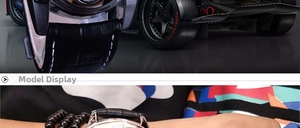 Detail of a triangle automatic mechanical watch with black leather strap on a male wrist