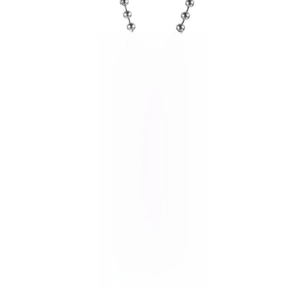 Black stainless steel military dog tag necklace with To My Son message on silver bead chain