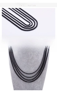 Tabella taglie per catene box in acciaio nero con larghezza da 2,5 mm e 3,0 mm opzioni