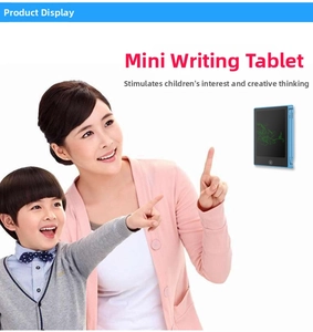 Mini 8.5 inch blue LCD writing tablet for kids with stylus and green ink display