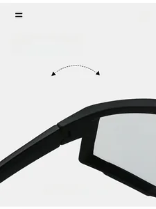 Macro shot of durable matte black textured hinge for smooth cycling sunglasses folding