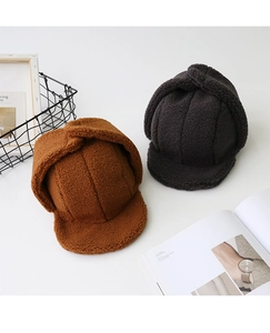 Cappelli aviatore in pile peluche marrone e grigio antracite per il calore invernale