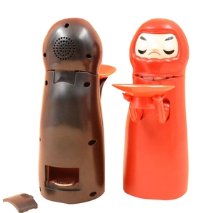 Japanese Daruma electronic piggy bank with music and automatic coin eating feature